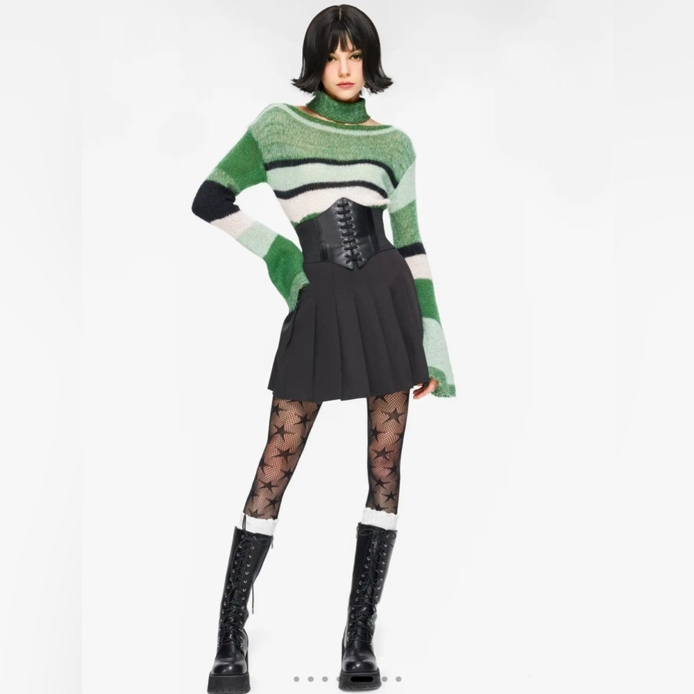 Cider Black Skater Skirt - Picture 7 of 13